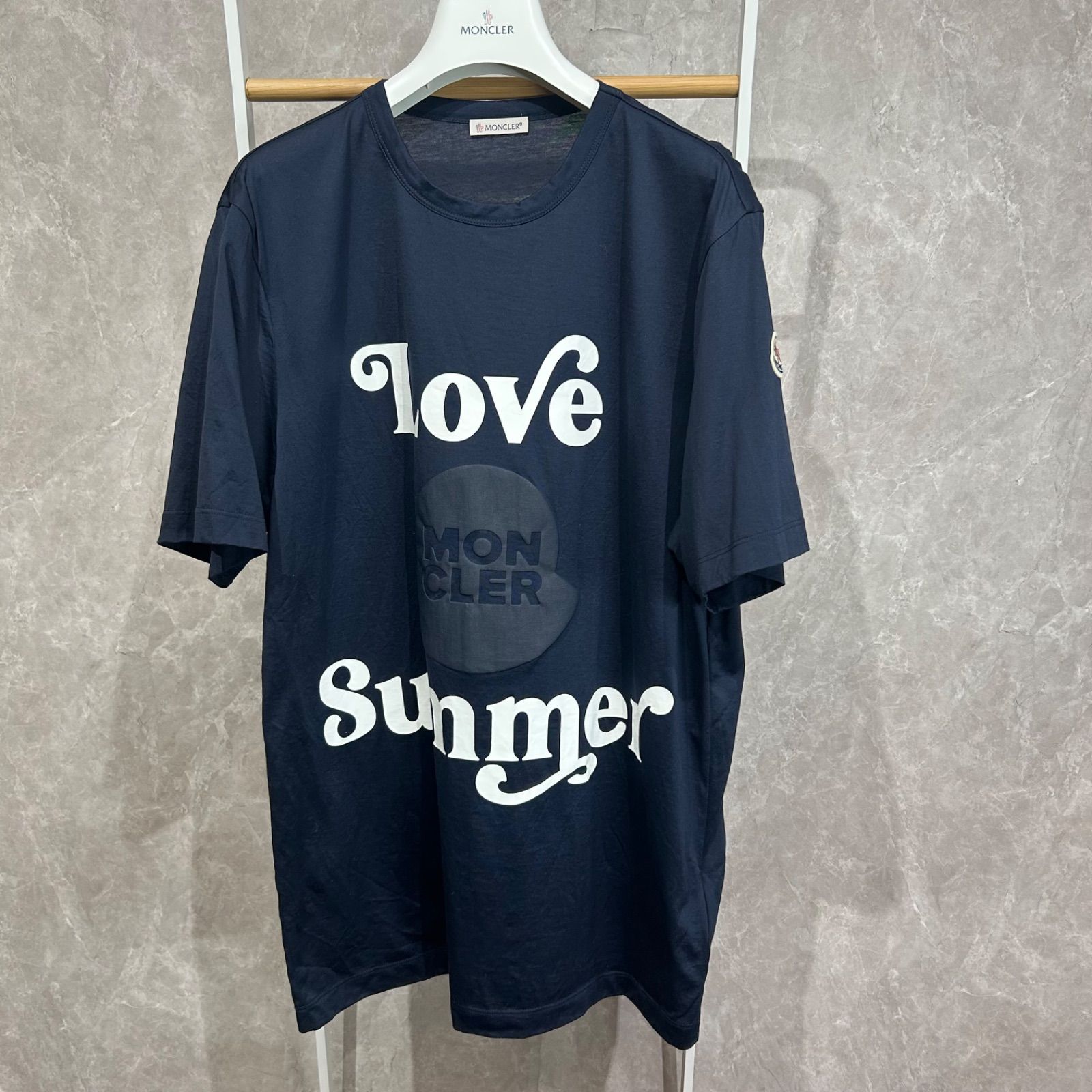 モンクレール ネイビー 半袖Tシャツ M 【公式通販】