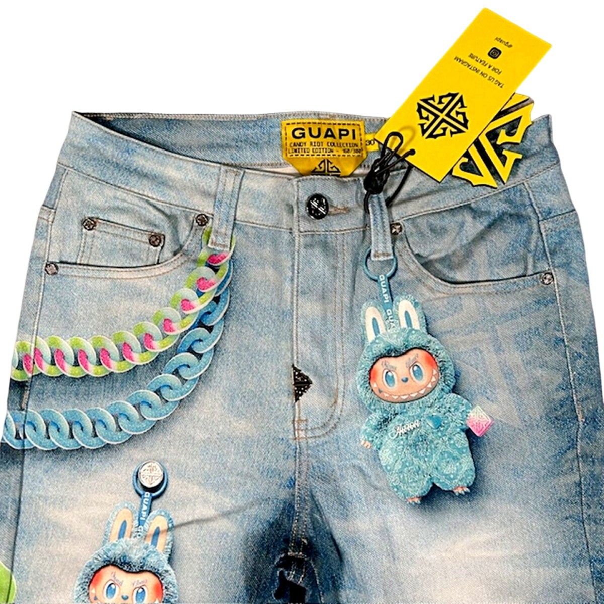 GUAPI LABUBU 世界300着限定 Aqua Blue Candy Riot Denim V2 グアピ