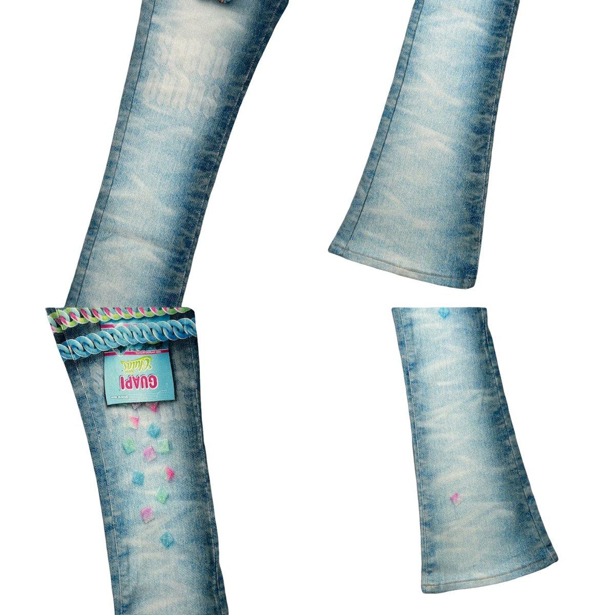 GUAPI LABUBU 世界300着限定 Aqua Blue Candy Riot Denim V2 グアピ