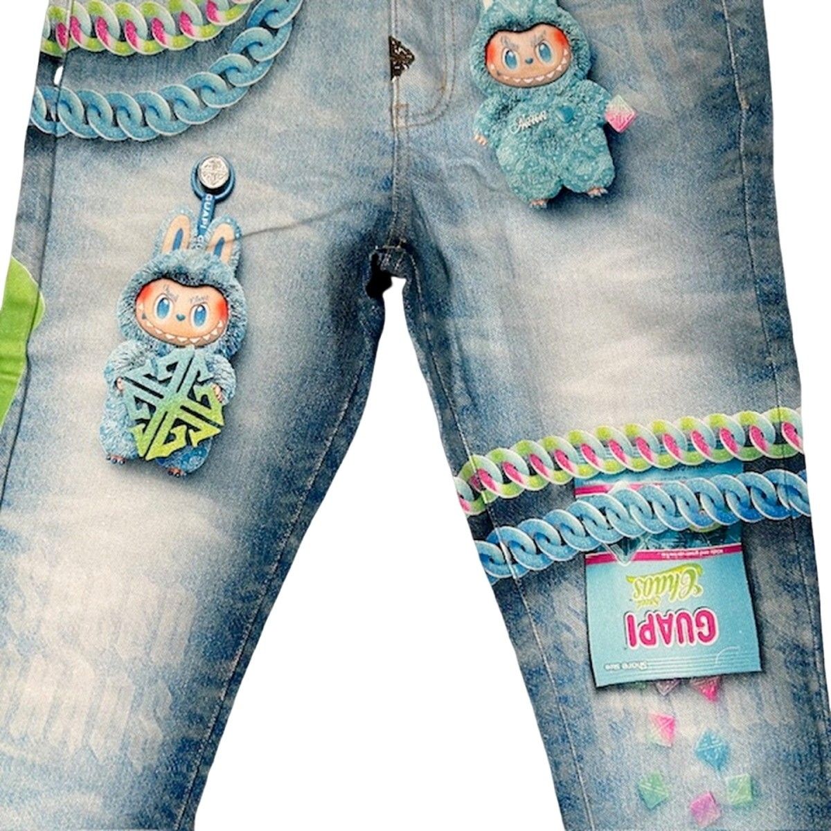 GUAPI LABUBU 世界300着限定 Aqua Blue Candy Riot Denim V2 グアピ