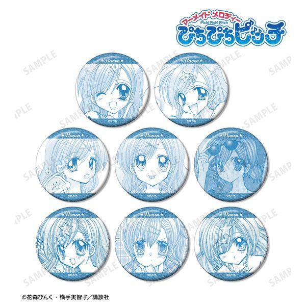 即購入可 ぴちぴちピッチ まとめ売り 波音 缶バッジ ぴちぴちピッチ トレーディング 波音オンリー 原作コマグリッター缶