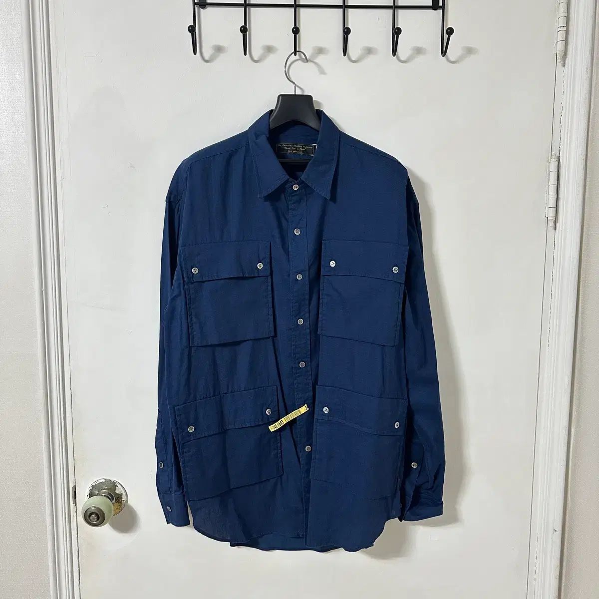 3(L) 誰にもポケットシャツ ネイビー-一 番 安い 商品