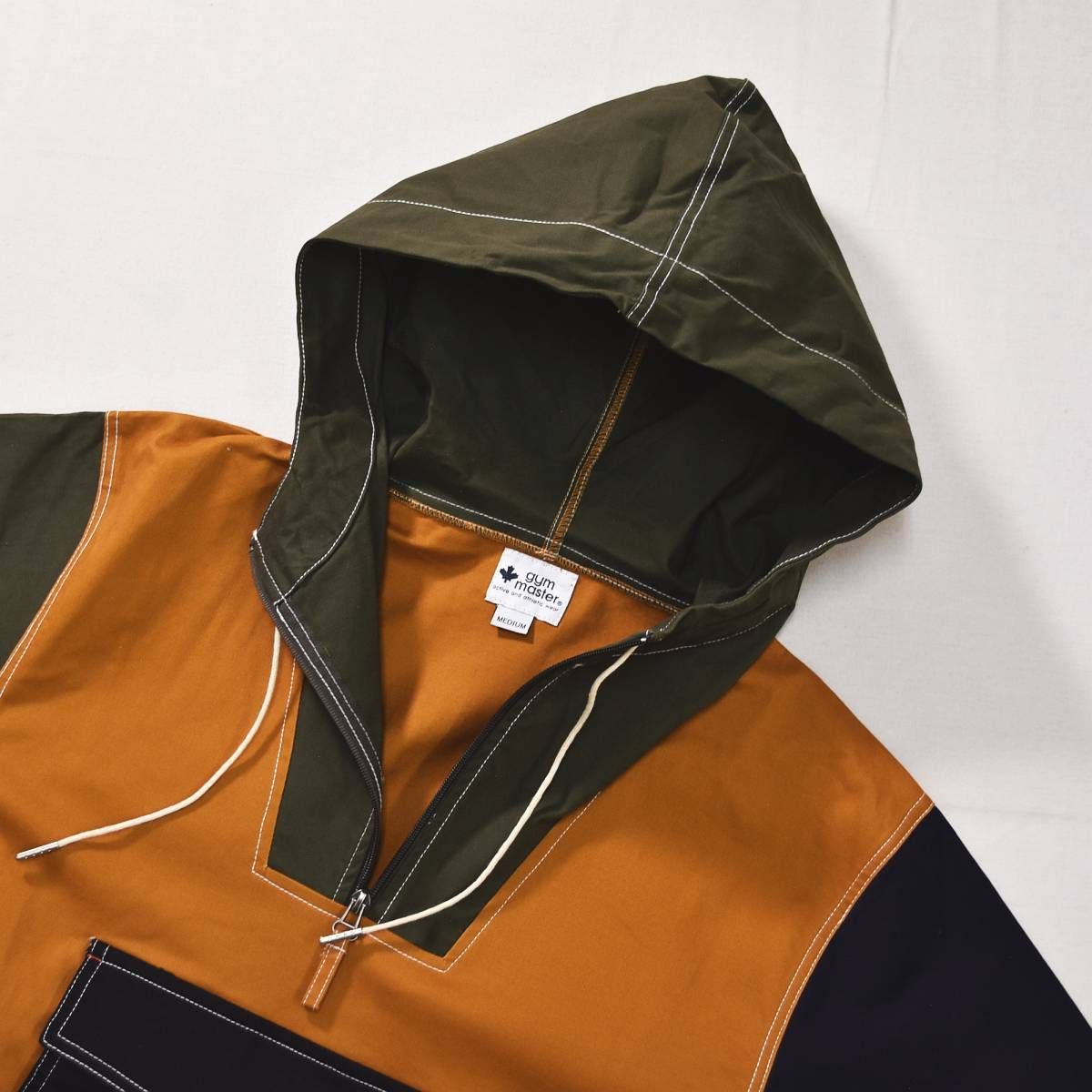 美品】 ジムマスター ストレッチ ピケ アノラック パーカー プル 