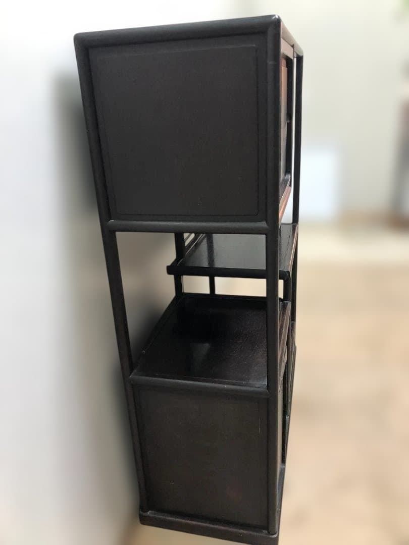 箪笥 飾り棚 違い棚 茶道具透かし彫り 和箪笥 アンティーク ビンテージ