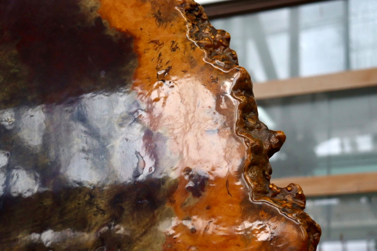  GMIS498○最 花梨材 一枚板 衝立 パーテーション 間仕切り 置物 玉杢 葡萄杢 オブジェ インテリア 和家具 和モダン 古民家 天然木 ミニ棚 置物 インテリア小物