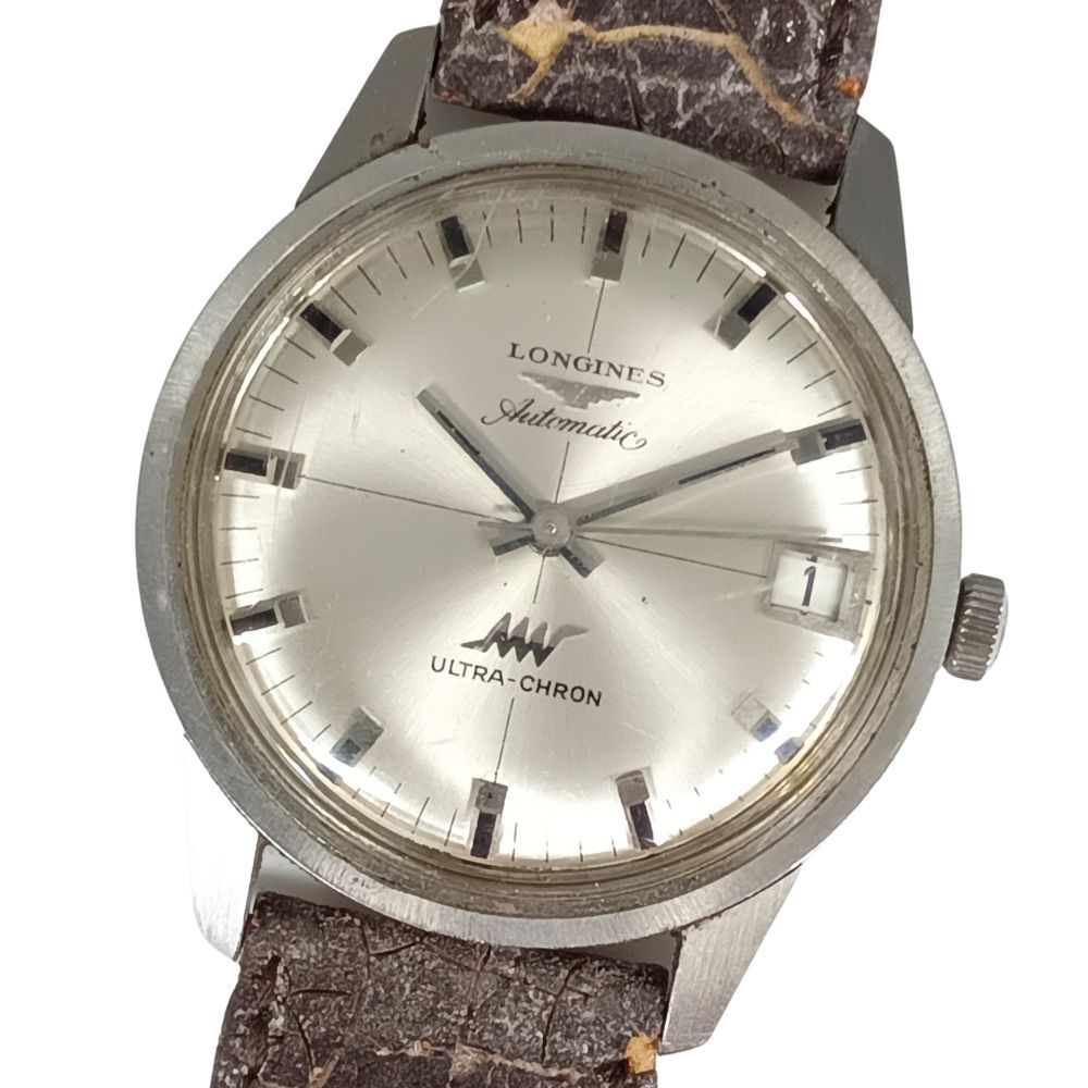 LONGINES ロンジン ウルトラクロン デイト 自動巻き ベルト社外 腕時計 正規品 C988