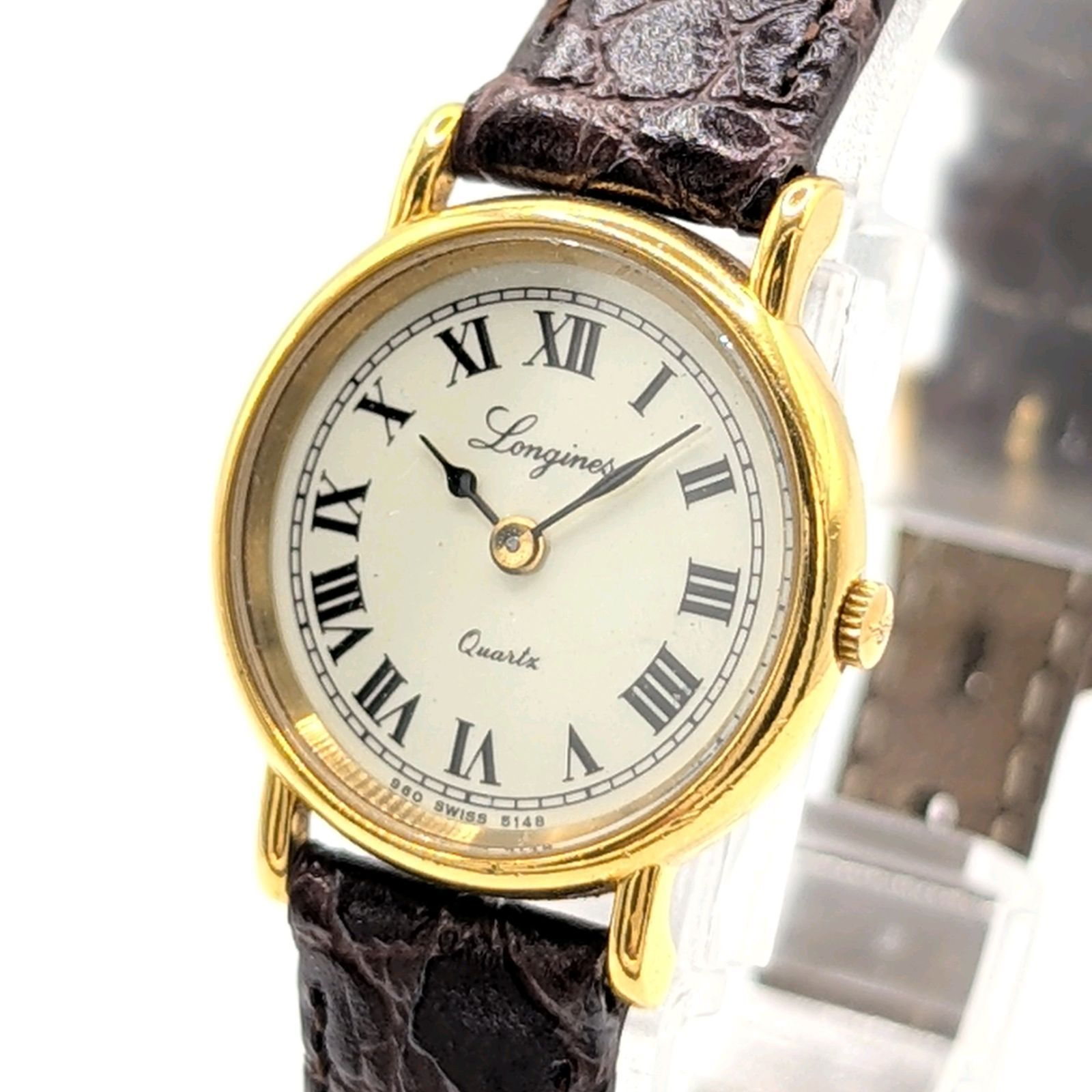 稼働品LONGINES 稼働品 ロンジン LONGINES ウォッチ クォーツ レザー 