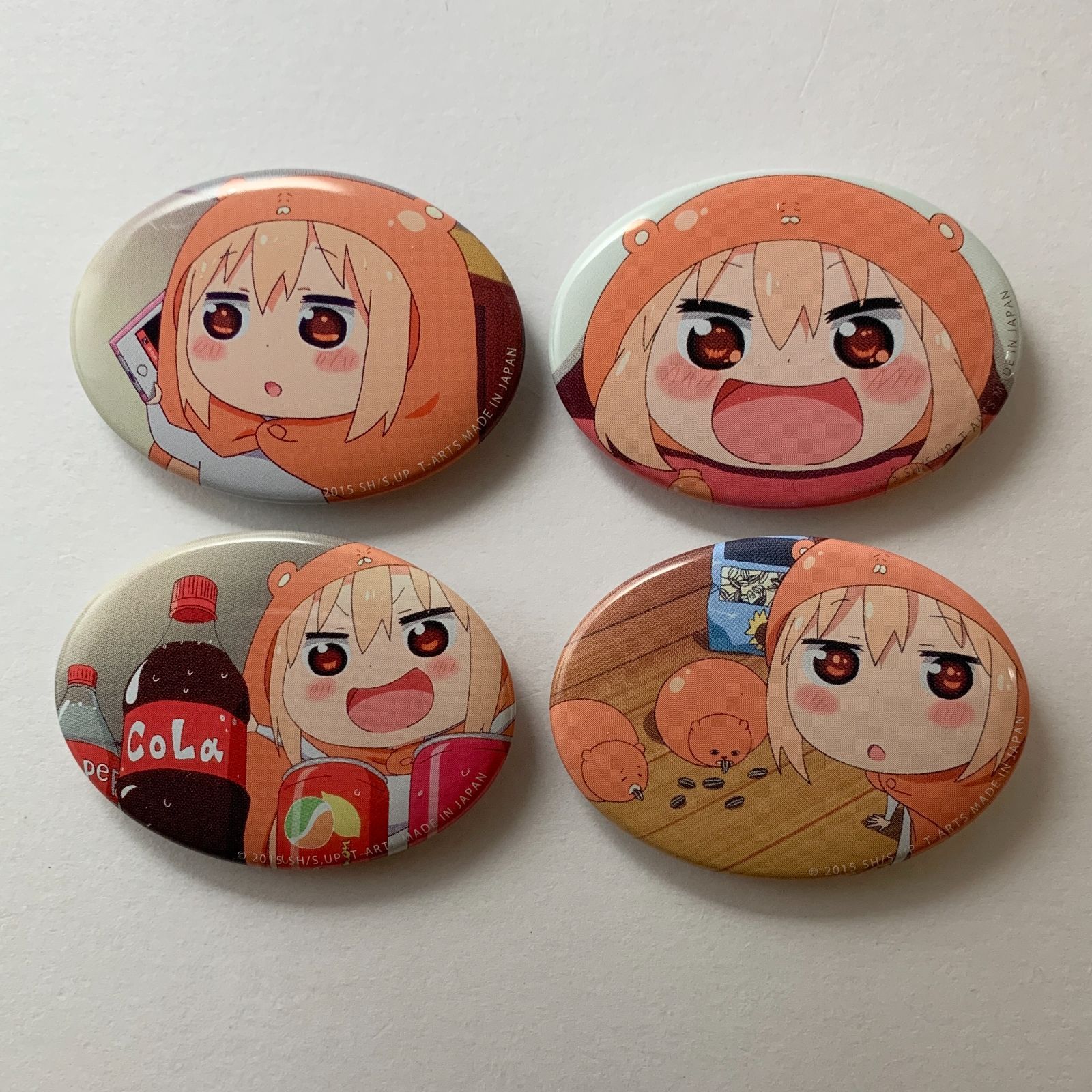 干物妹！うまるちゃん　缶バッジ　まとめ売り まとめ売り】 干物妹うまるちゃん だえん缶バッジ 4点セット - メルカリ