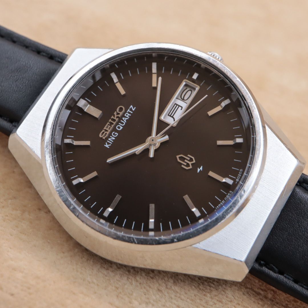SEIKO 0853-8040 KING QUARTZ セイコー キングクォーツ ブラウン