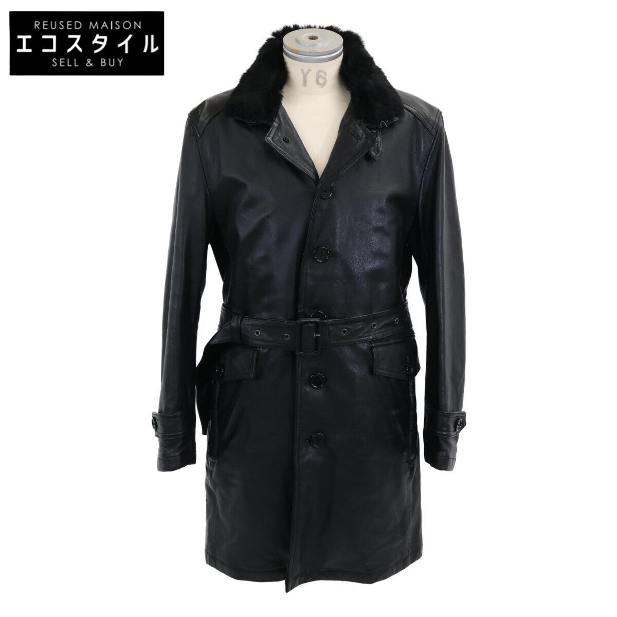 BURBERRY BLACK LABEL バーバリーブラックレーベル ﾌﾞﾗｯｸ ﾗﾋﾞｯﾄﾌｧｰ付き 