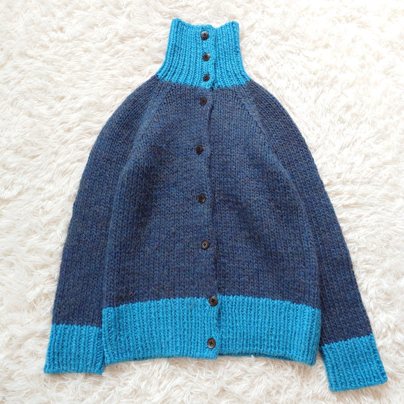 美品 ミナペルホネン mina perhonen 長袖 マウンテン ニット