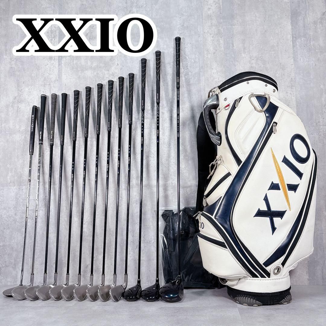 T178 XXIO ゴルフクラブ メンズ フルセット 14点 初心者 男性 白