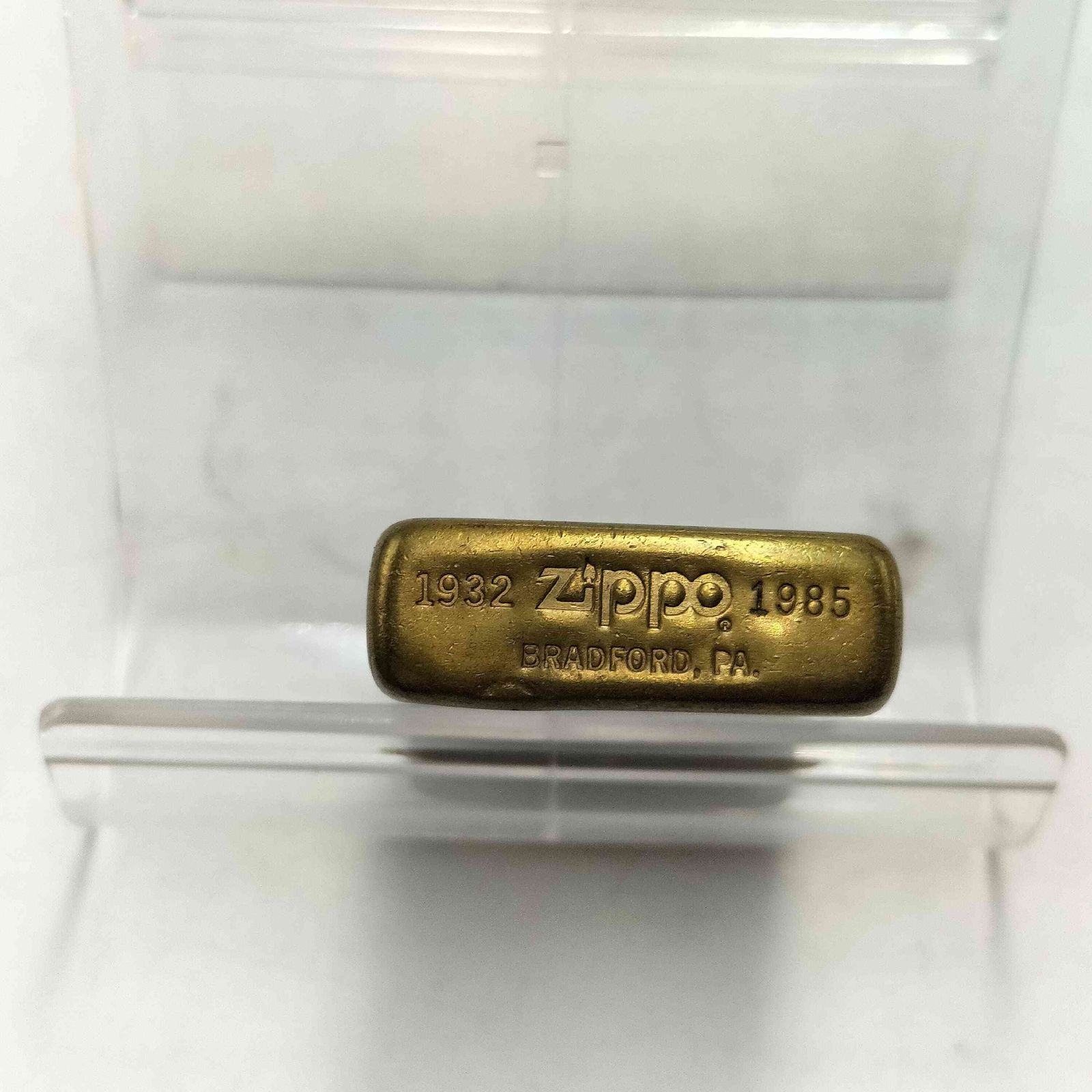 ジッポ ZIPPO SOLID BRASS ソリッドブラス 真鍮 ダブルイヤー 1932 