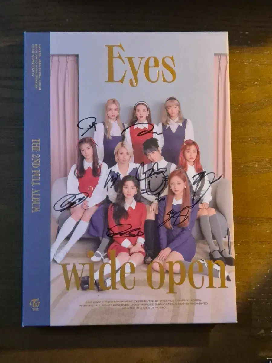 TWICE トゥワイス Eyes Wide Open サイン アルバム