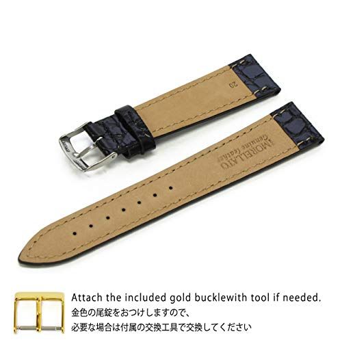 モレラート カーフ クロコダイル型押し 時計ベルト リバプール 20 mm 交換用工具付き 正規輸入品 彡 502 ced 47