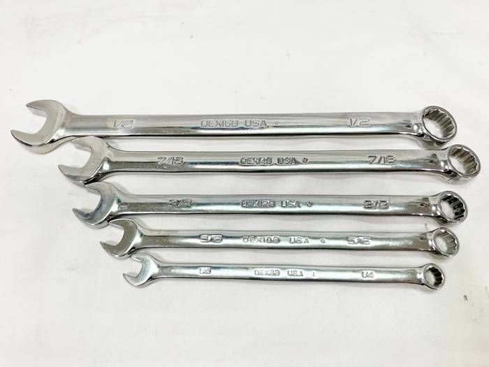 Snap on スナップオン コンビネーションレンチ 1 2 7 16 3 8 5 4 OEX B～OEX B 5本セット