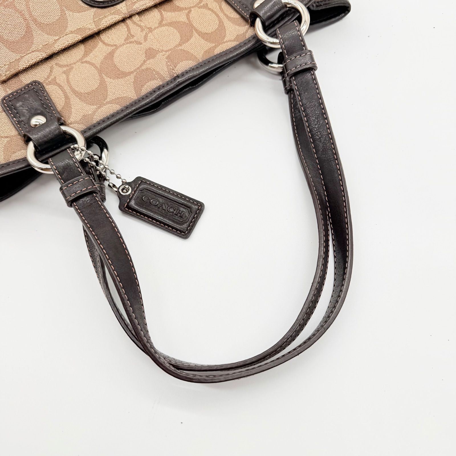 美品】COACH Y2K signature leather tote bag トートバッグ - メルカリ