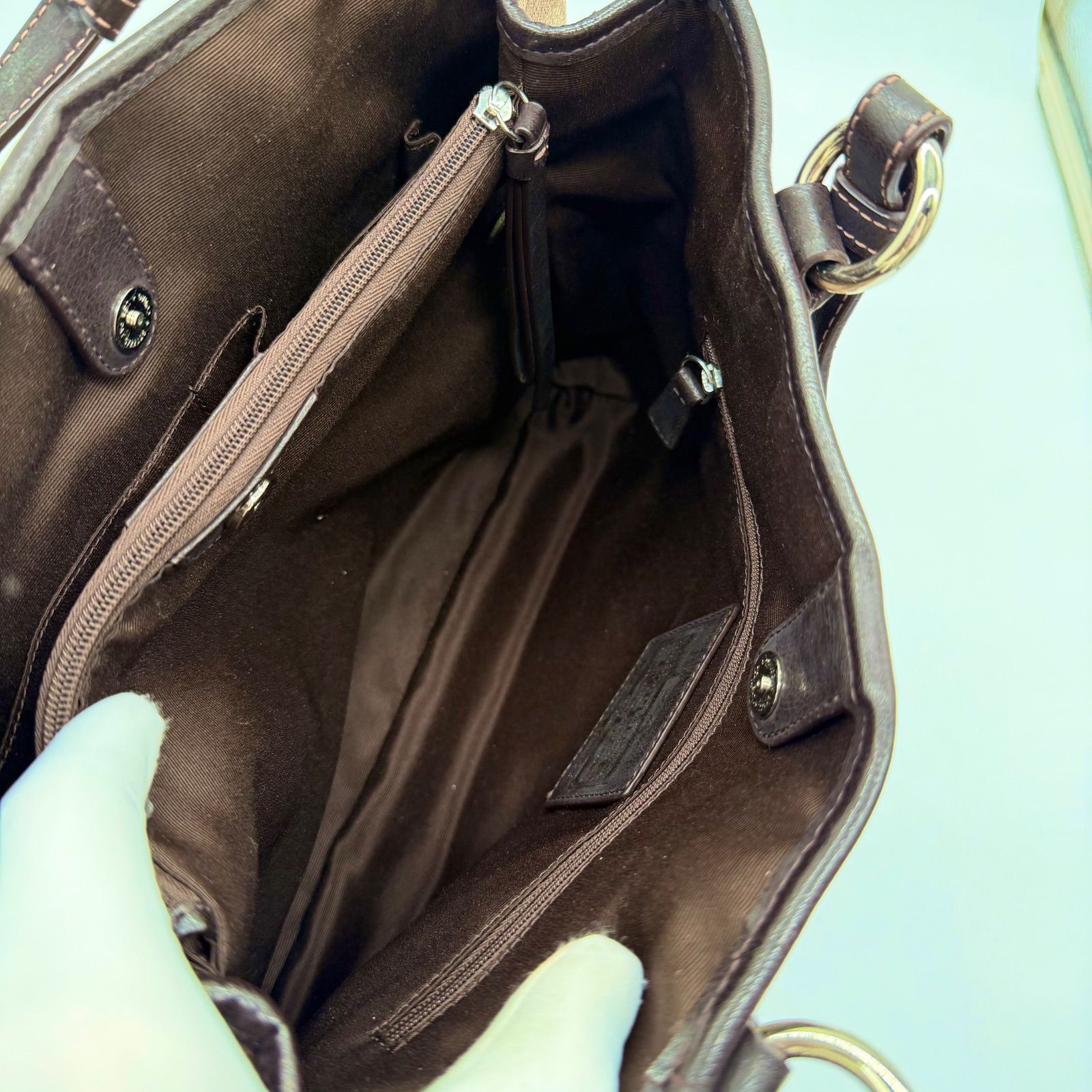 美品】COACH Y2K signature leather tote bag トートバッグ - メルカリ