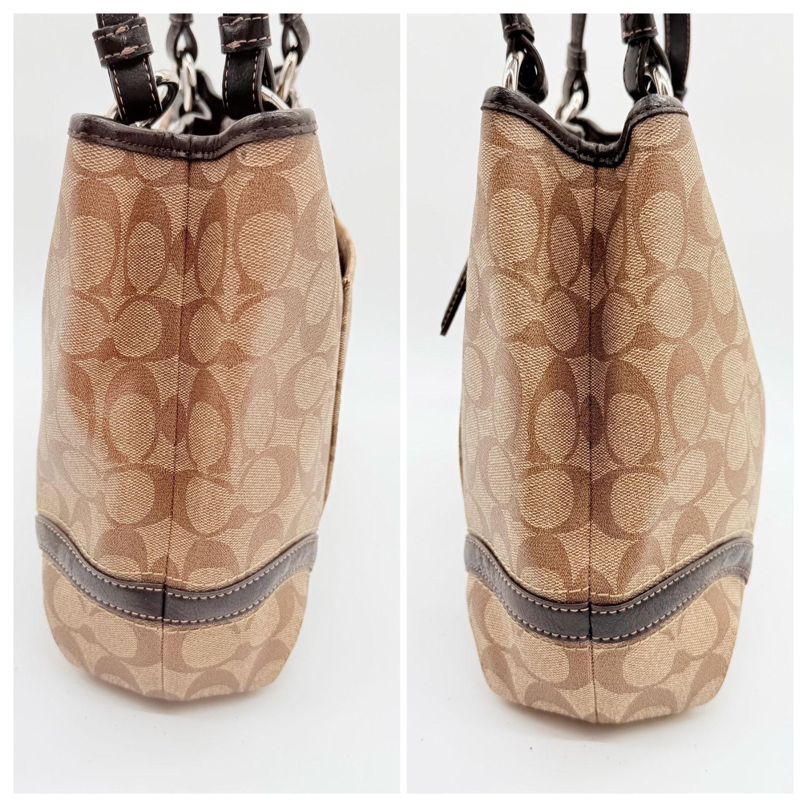 美品】COACH Y2K signature leather tote bag トートバッグ - メルカリ