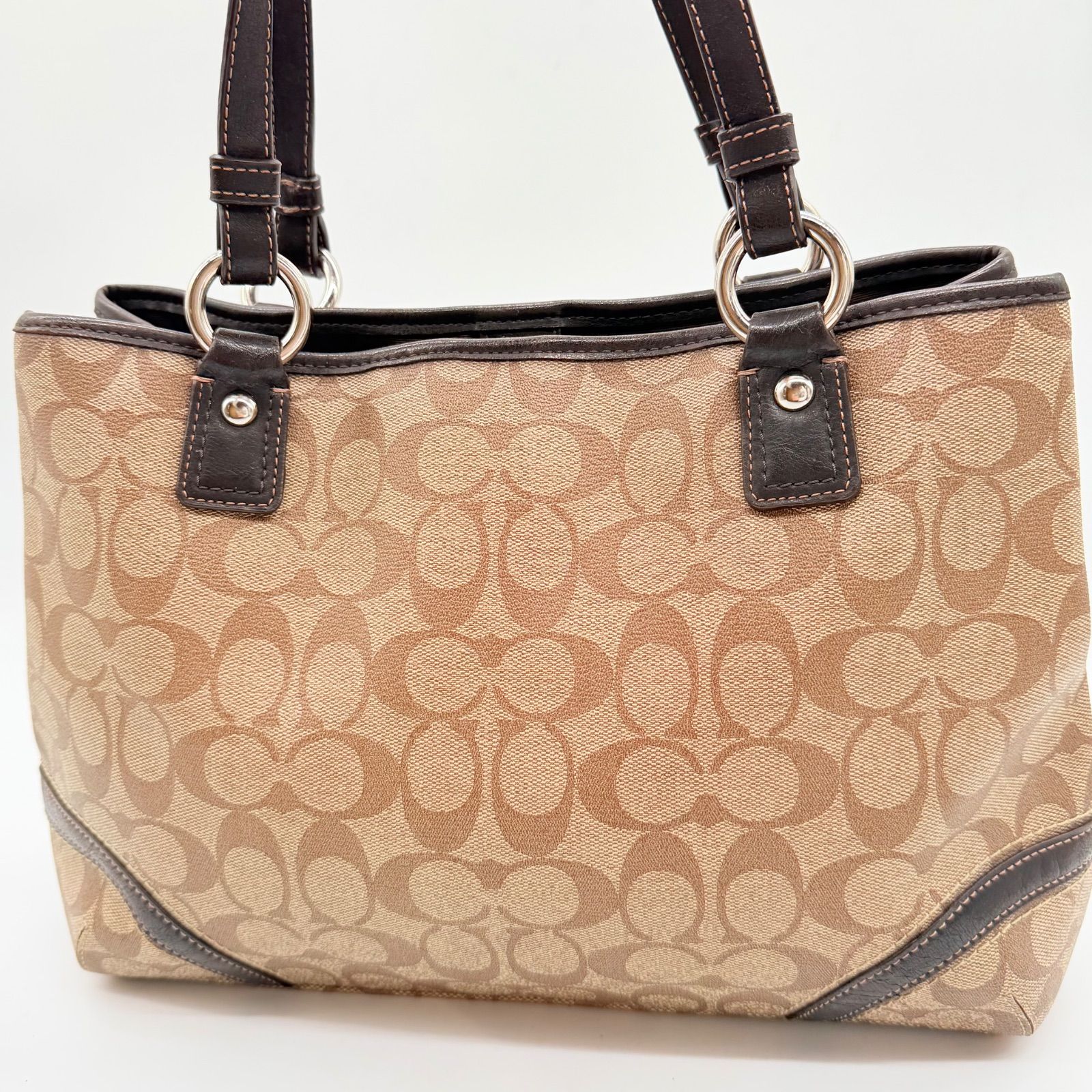 美品】COACH Y2K signature leather tote bag トートバッグ - メルカリ