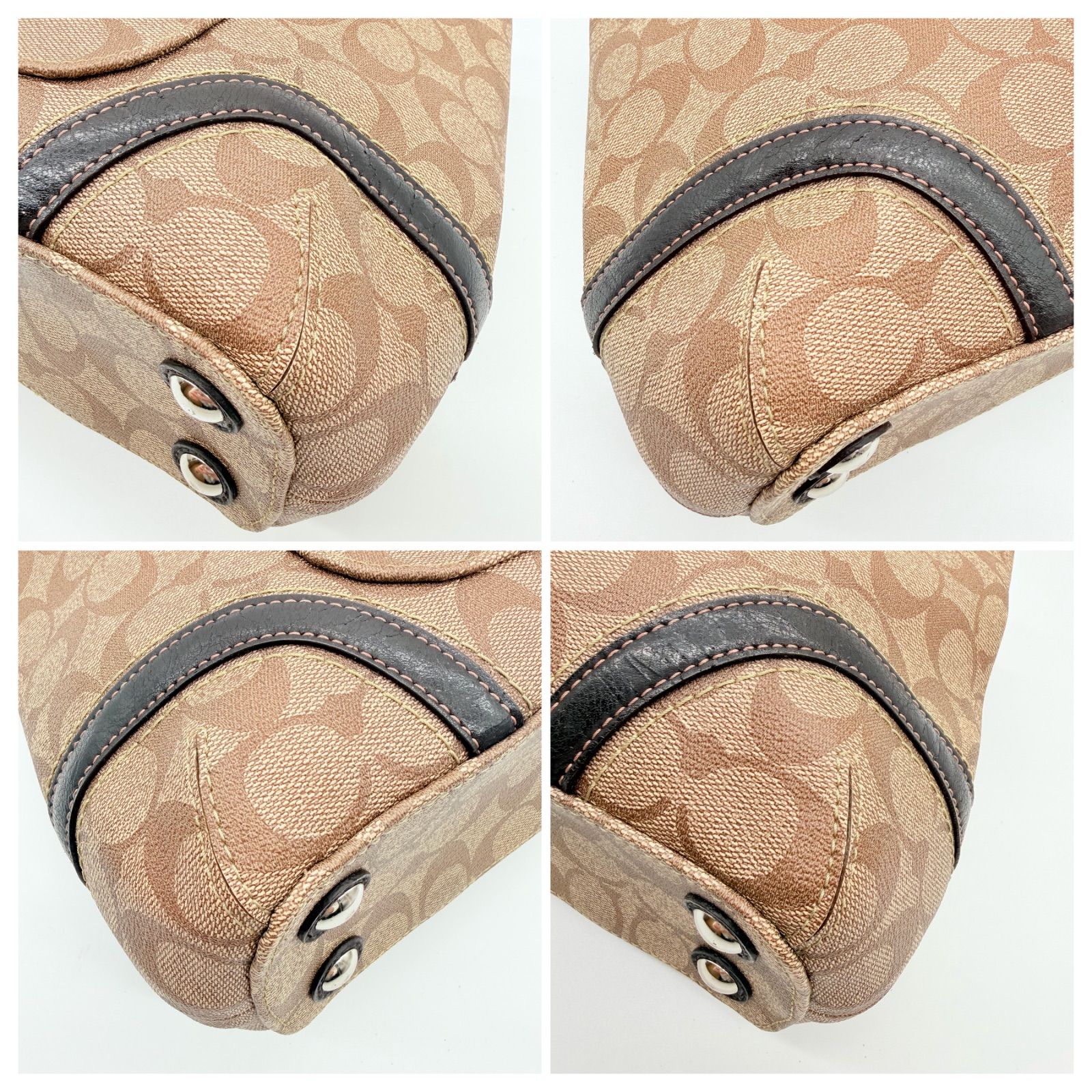 美品】COACH Y2K signature leather tote bag トートバッグ - メルカリ