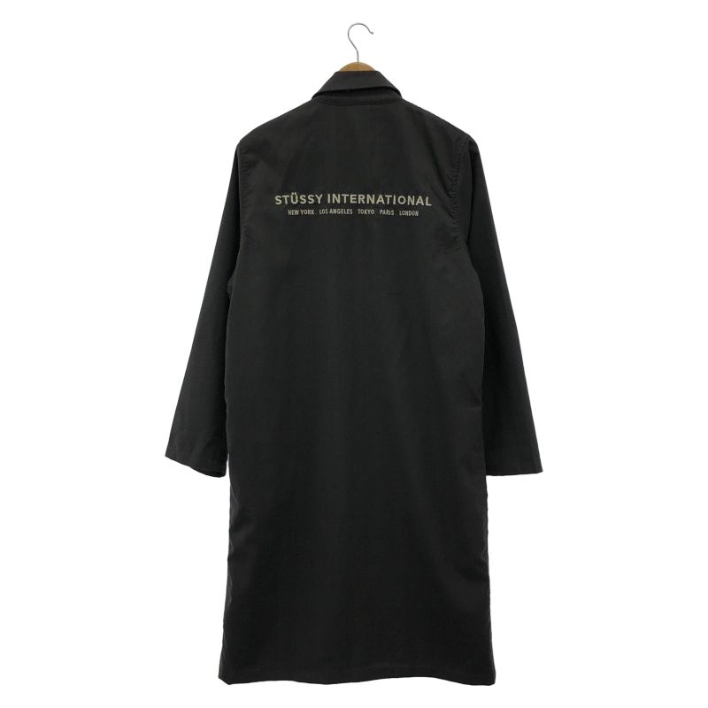 中古】STUSSY ロングコート サイズS 黒 ステューシー[91] Long ロング
