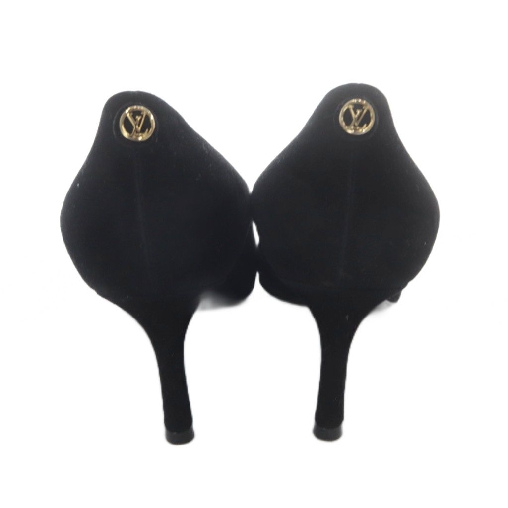 ルイヴィトン LOUIS VUITTON LVロゴ スウェード ポインテッドトゥ
