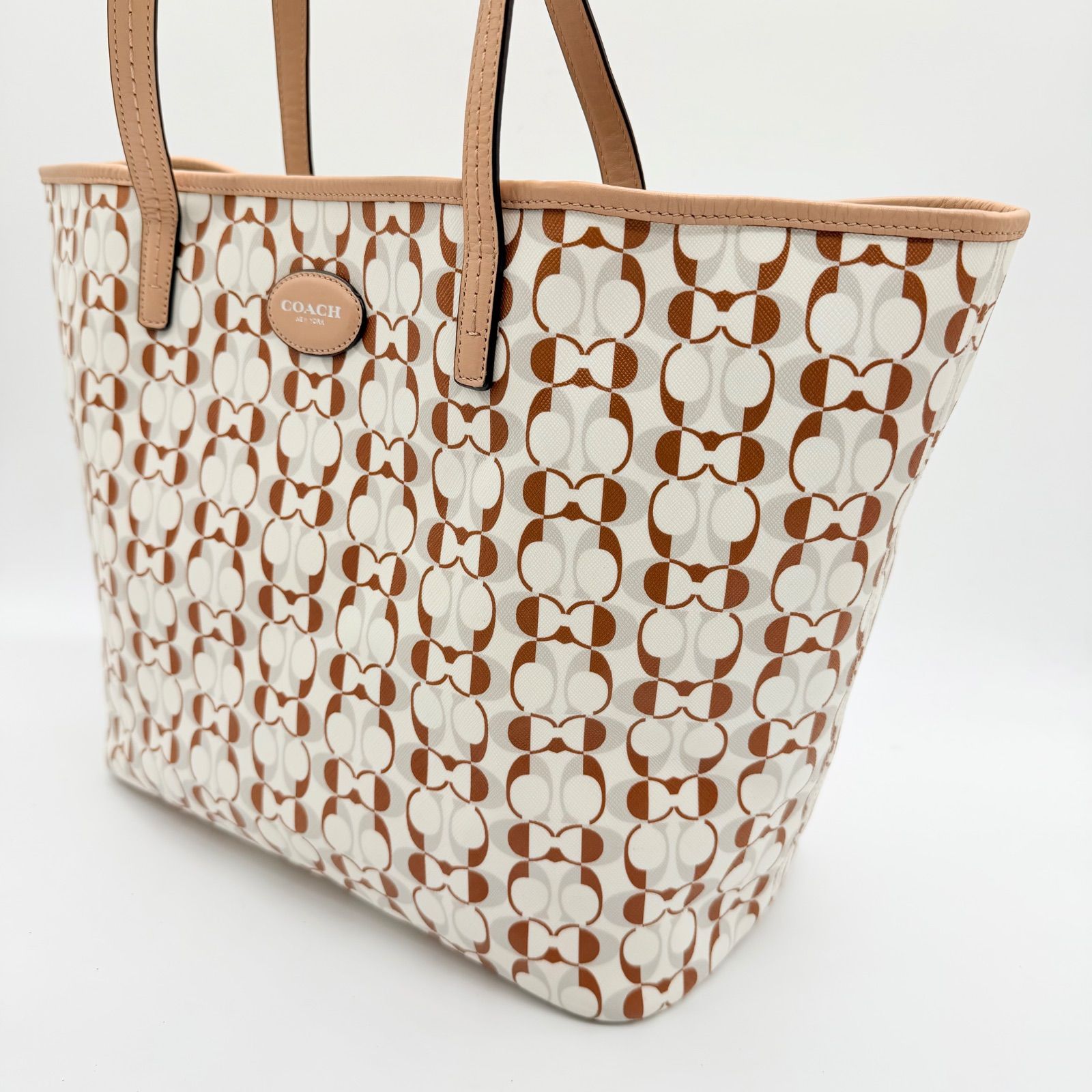 良品】COACH tote bag signature Y2K A4サイズ コーチ トートバッグ