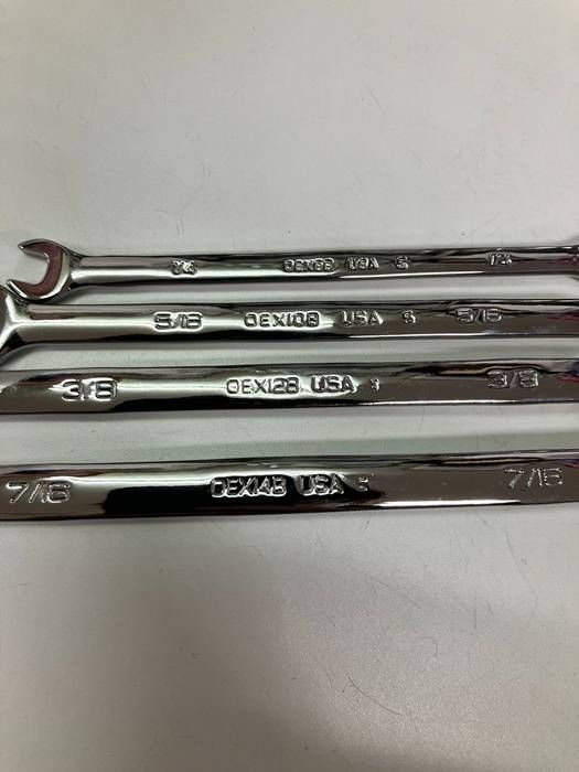 ♥ Snap-on スナップオン コンビネーションレンチ 7|16 3|8 5|16 1|4 OEX 14 B～OEX 8 B 4本セット