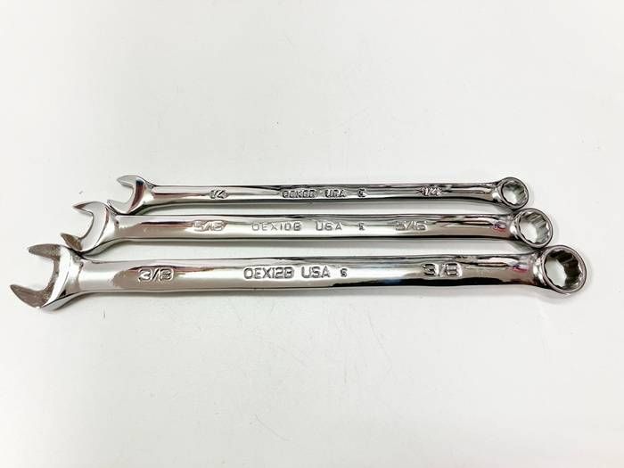♥ Snap-on スナップオン コンビネーションレンチ 3|8 5|16 1|4 OEX 12 B～OEX 8 B 3本セット