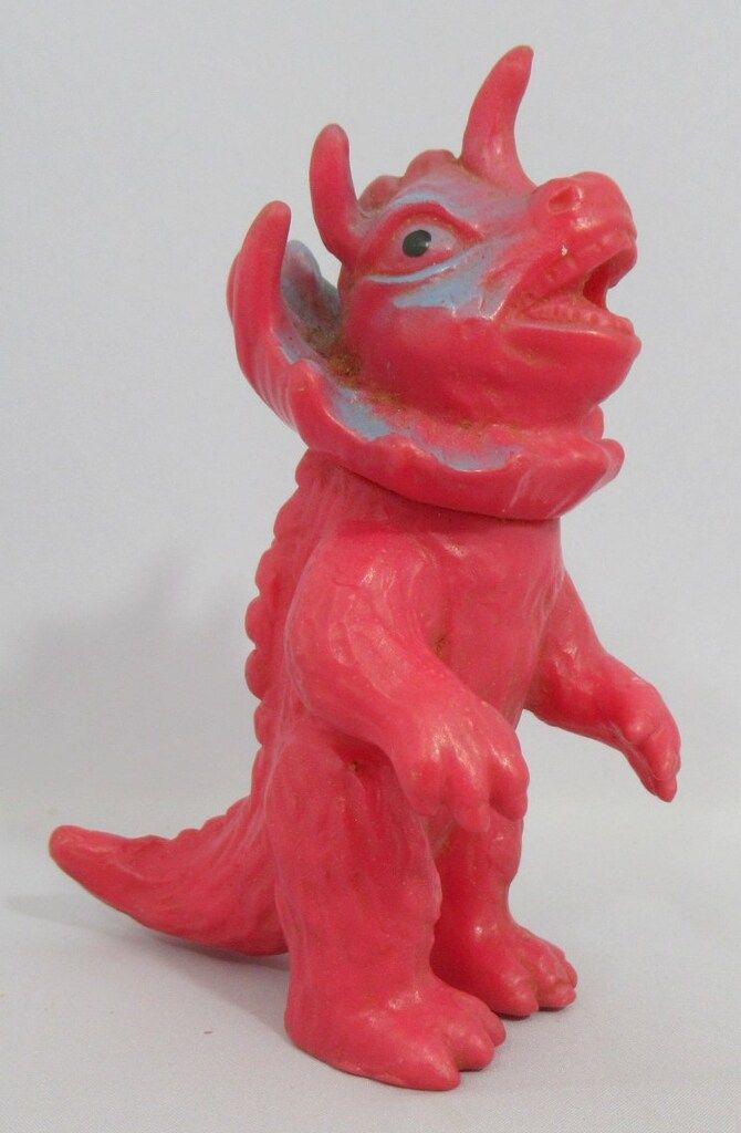 メーカー不明 パチ ジラース風5本角|風船怪獣|赤成型|ミニサイズ