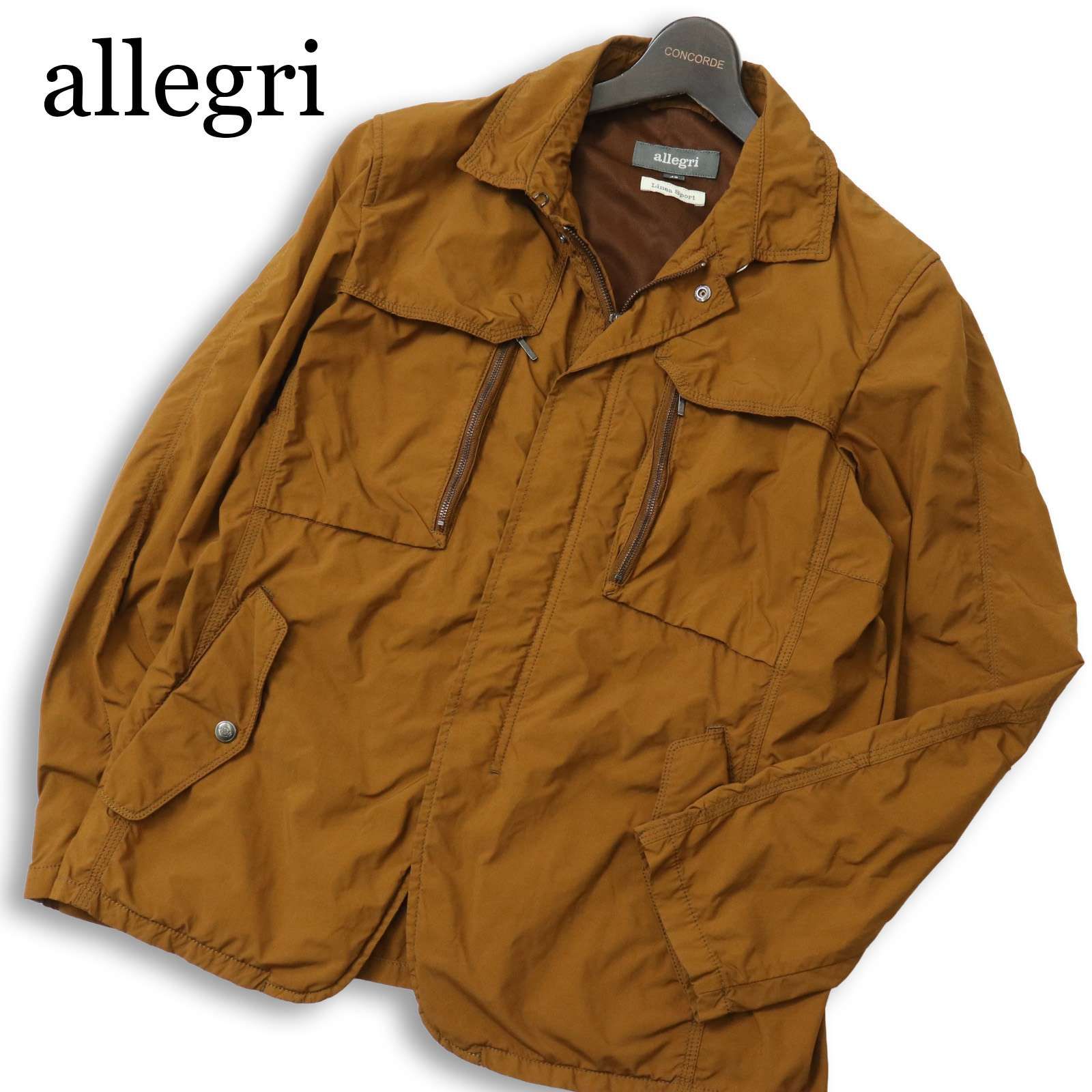 allegri アレグリ Linea Sport 通年☆ ジップ ミリタリー ジャケット 