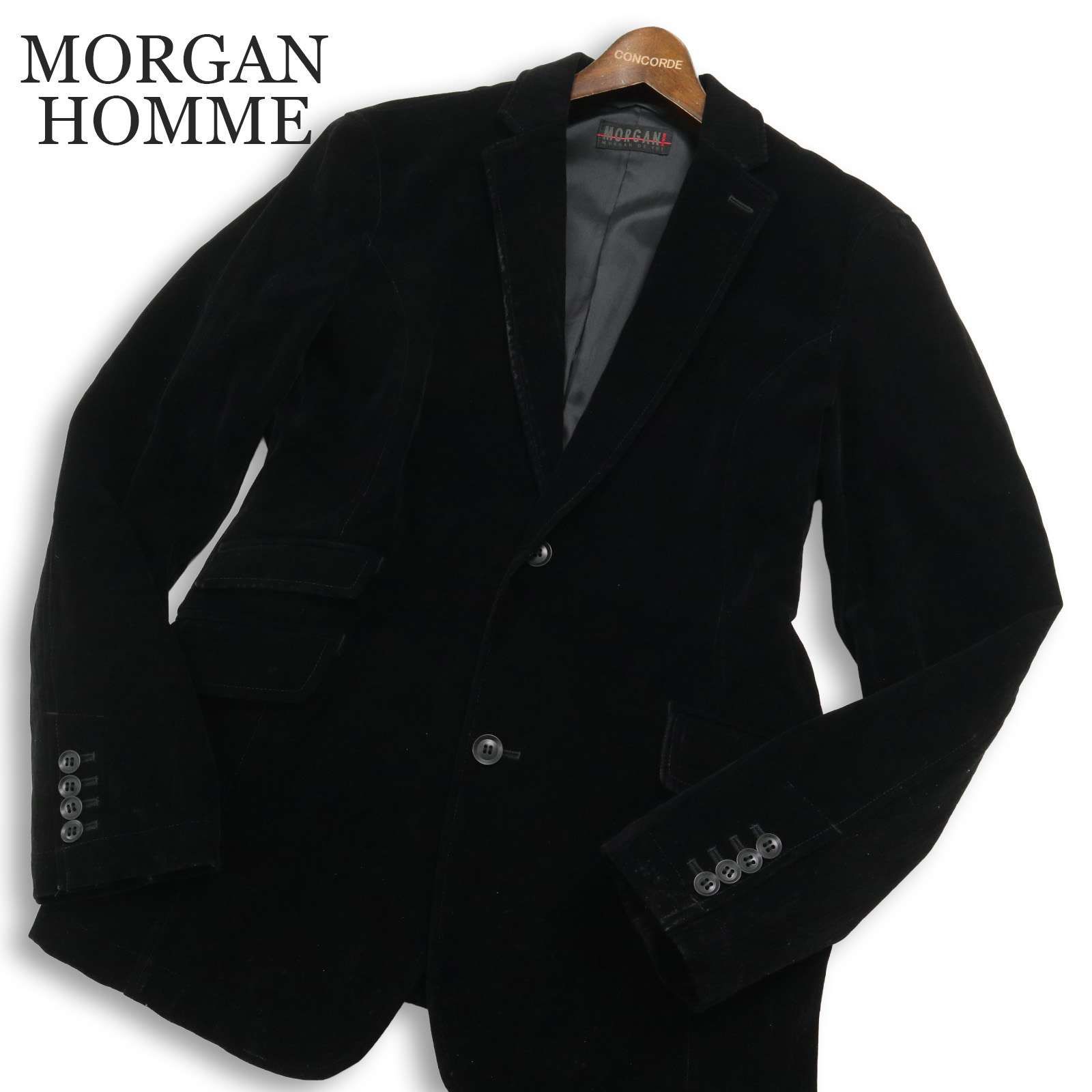 MORGAN モルガン morgan HOMME オム 秋冬 総裏 ベロア☆ テーラード 