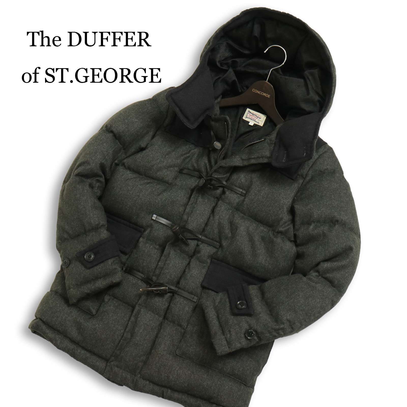The DUFFER of ST.GEORGE ダファー 秋冬☆ ダウン ヘリンボーン柄 