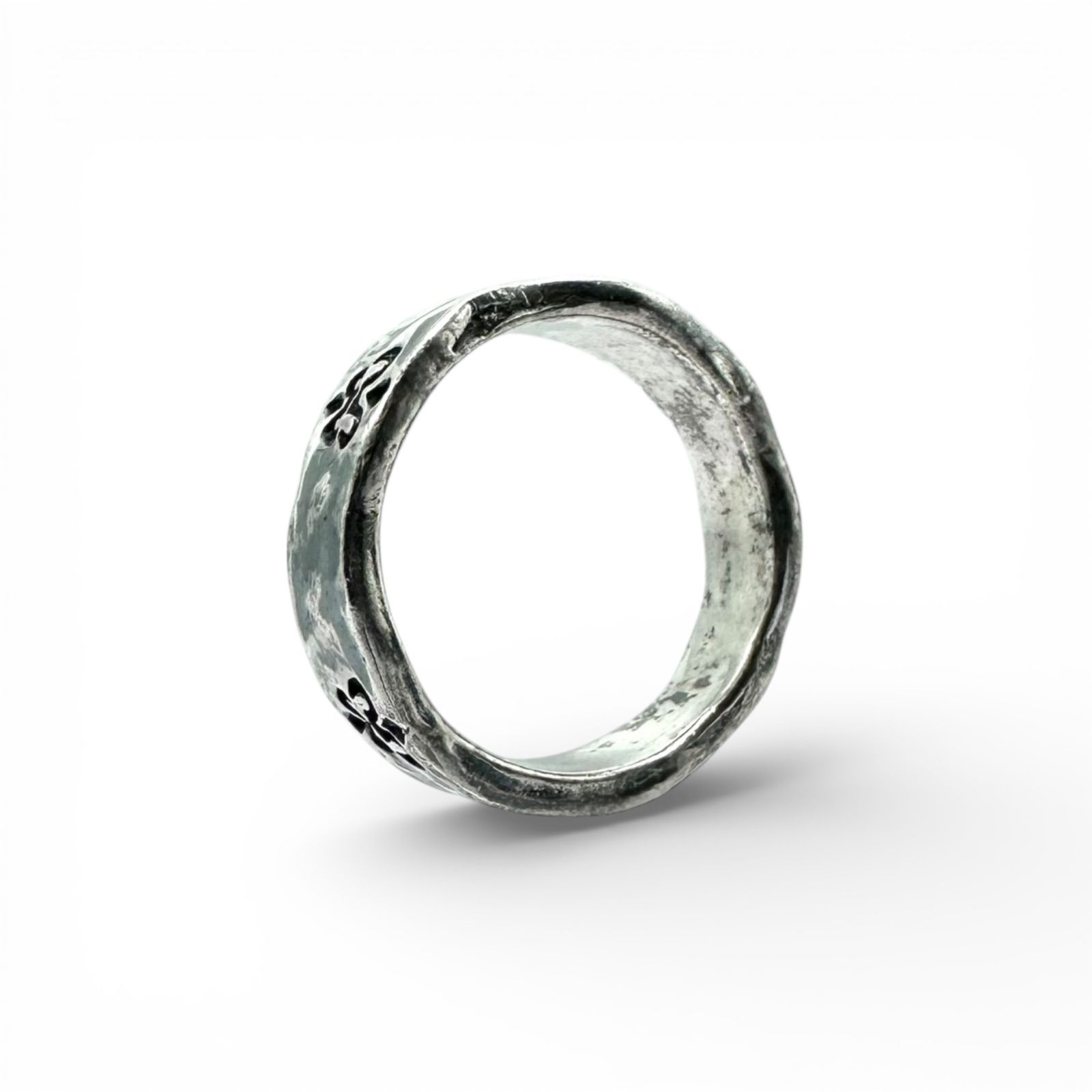 王家の紋章】フルールドリス 百合 Silver 925 刻印 90s Vintage Design
