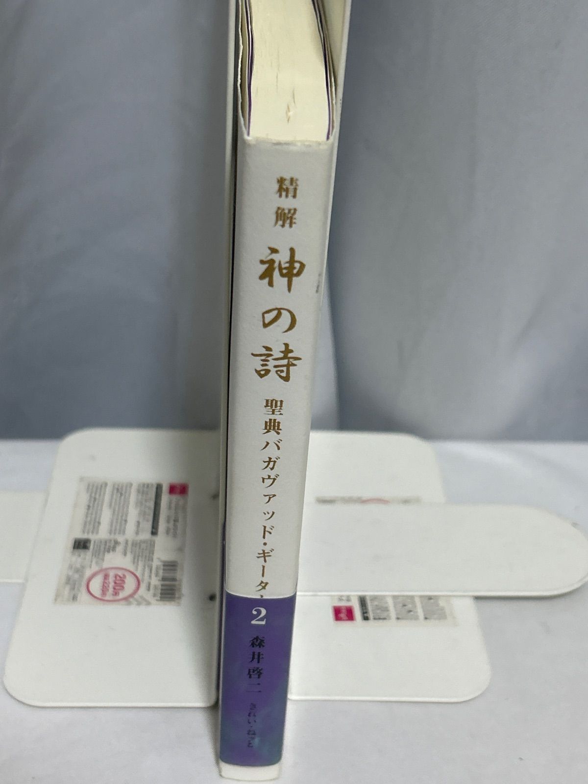 精解 神の詩 聖典バガヴァッド・ギーター 2 森井啓二 単行本【_sx-lt