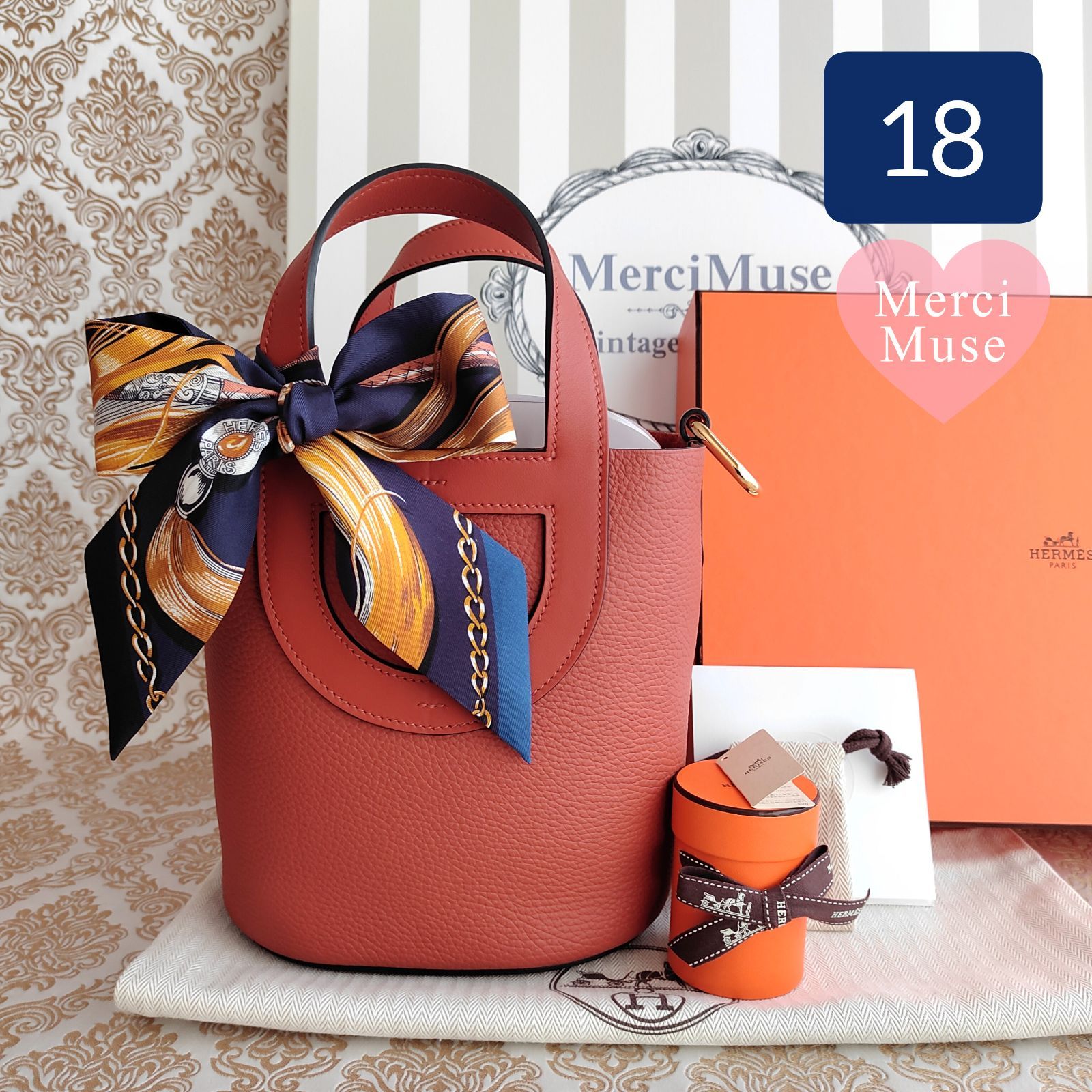 ❤お得なレア商品❤インザループ18 キュイーブル エルメス B刻印 箱付 MerciMuse メルシーミューズ