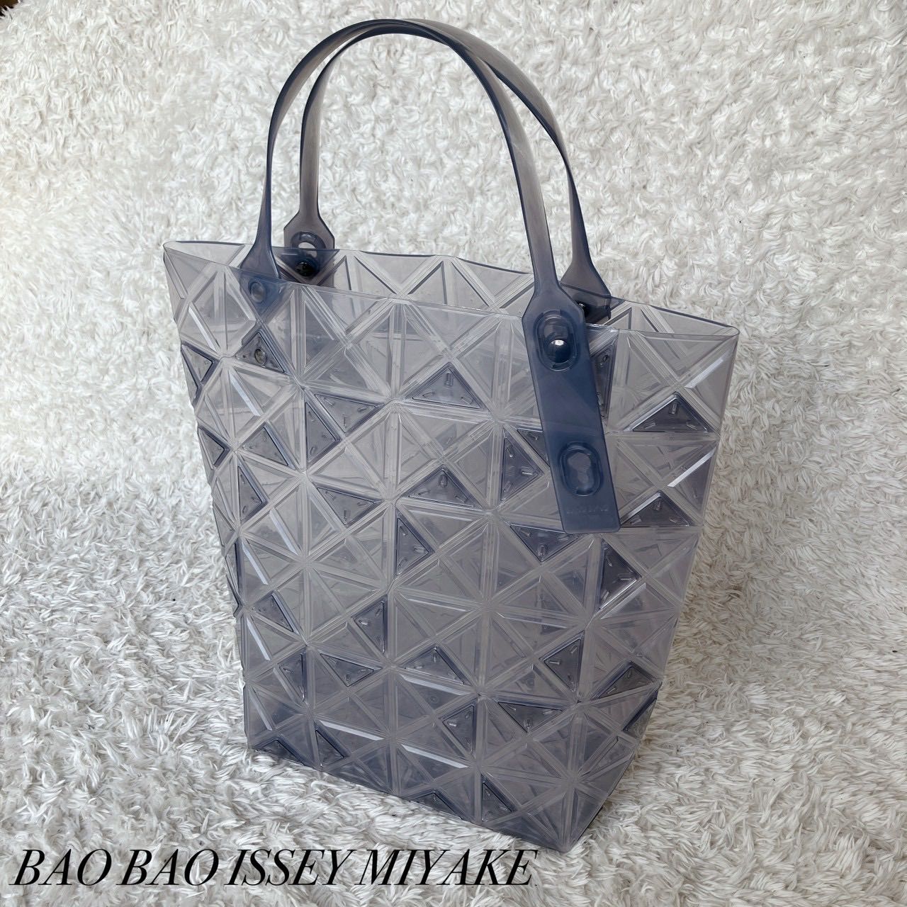 美品!BAOBAO ISSEY MIYAKE バオバオイッセイミヤケ トートバッグ クリア