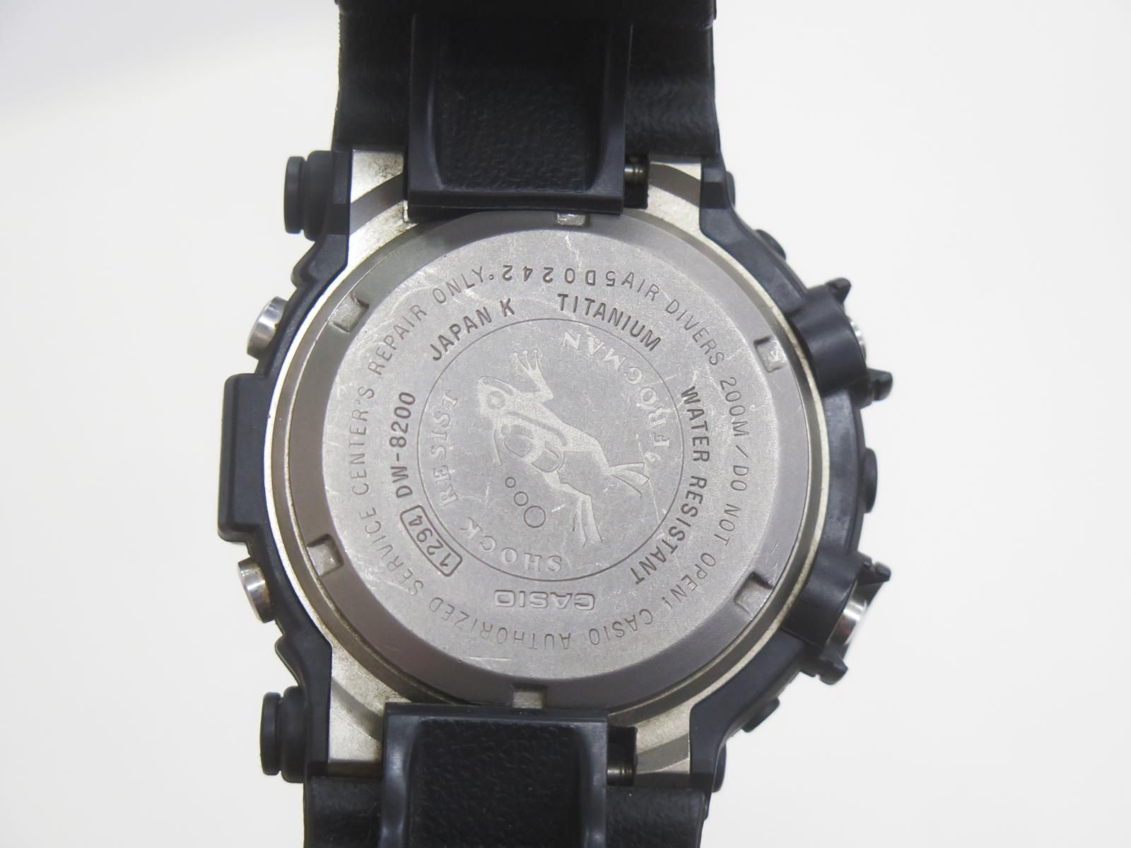 ☆4154☆G-SHOCK ジーショック DW-8200-1A 2代目フロッグマン クオーツ 