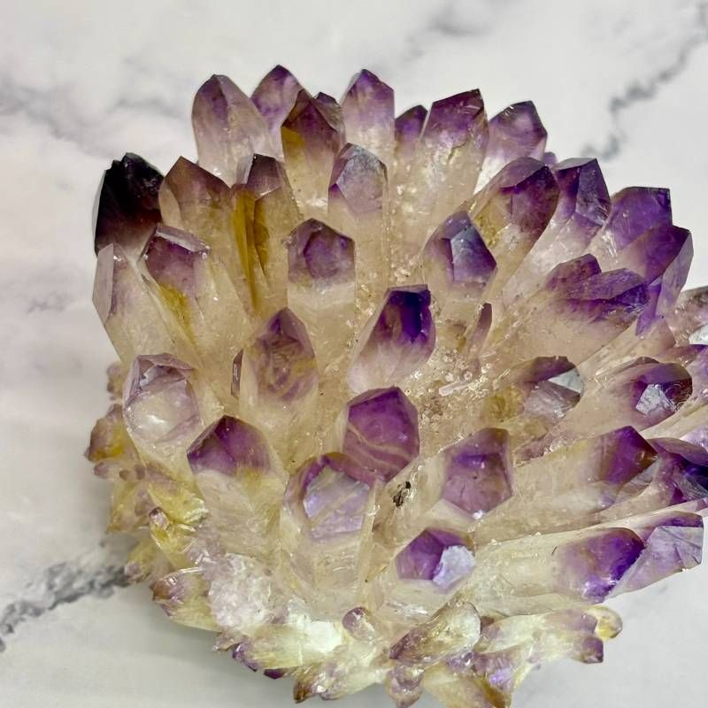  274 結晶美が映える天然石 アメジストクラスター 288g 原石 クラスター 紫水晶 インテリア 置物 パワーストーン アロマキャンドル 置物 インテリア小物