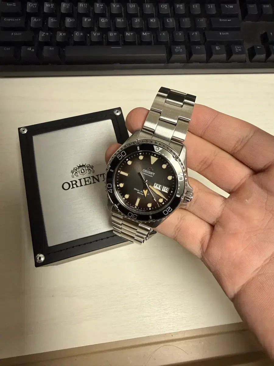 オリエント麻数学Ⅱオートマチックダイバー時計