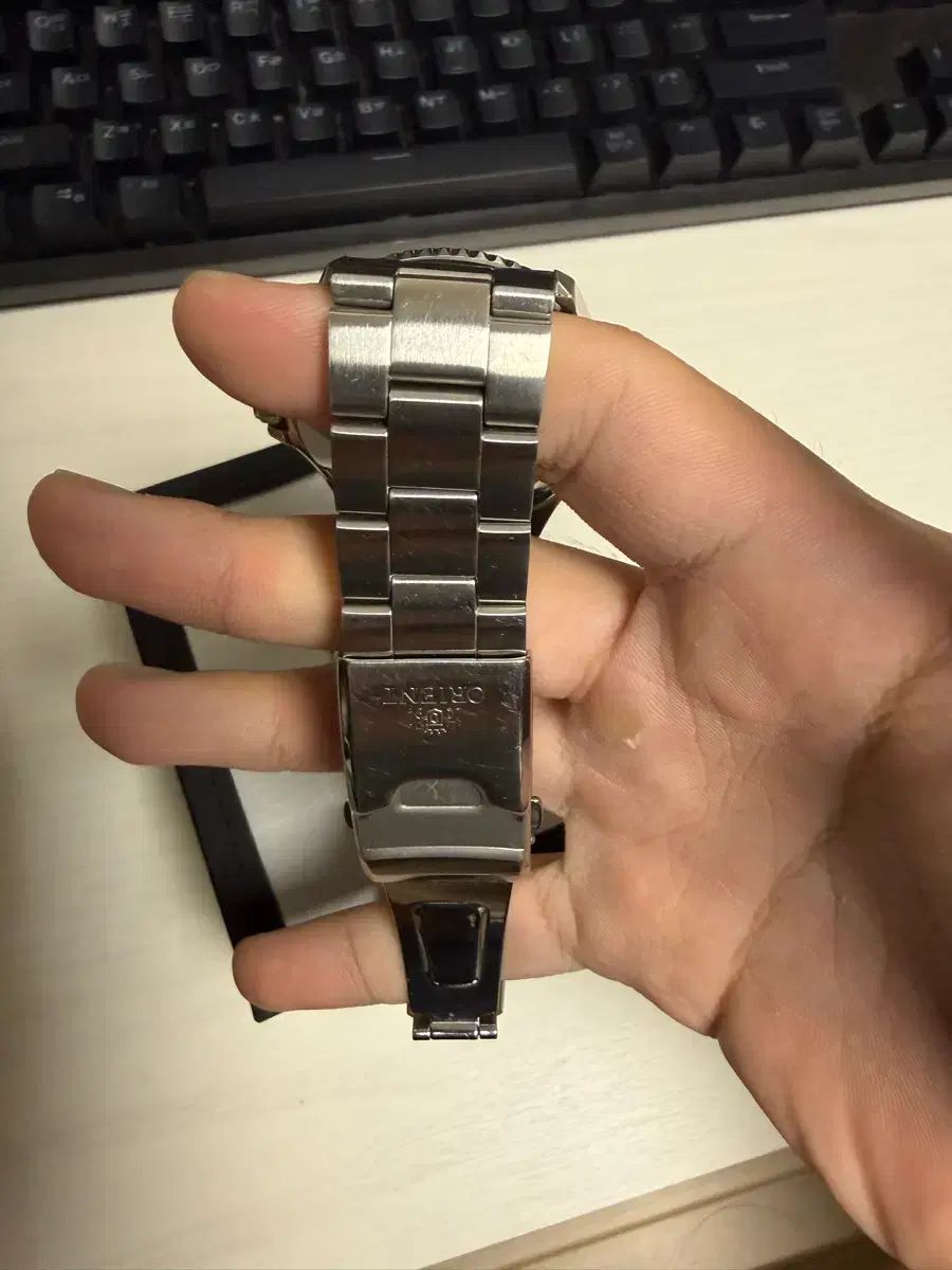  オリエント麻数学Ⅱオートマチックダイバー時計 チェスターコート 自動巻き時計 腕時計(アナログ)