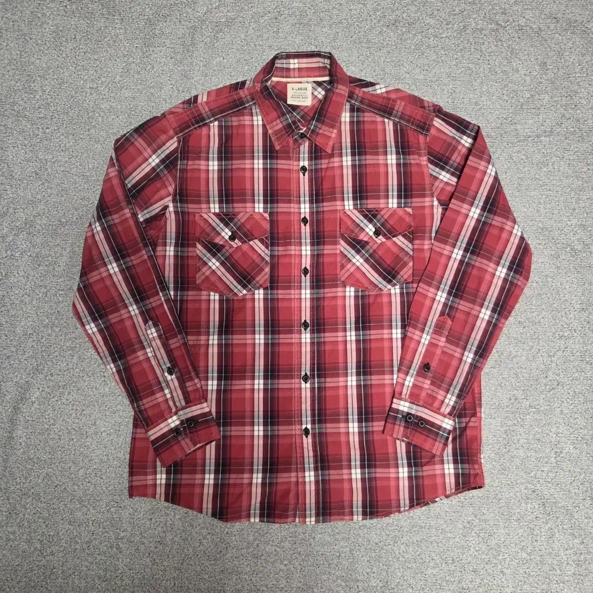 X-Large ジャパン ヴィンテージ CHECK シャツ XL (105)