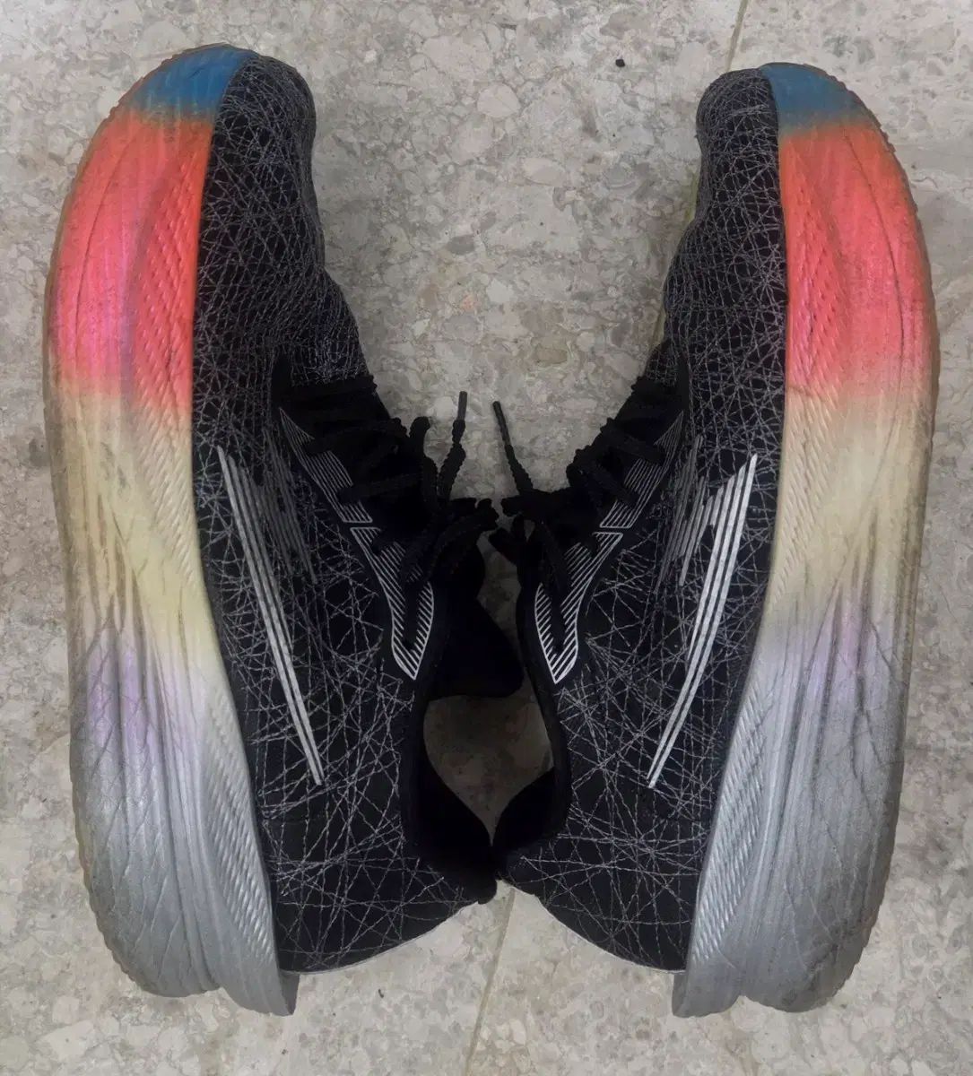 麻 シュー フライト ブラック ゲル タイプ 280 ランニングシューズ