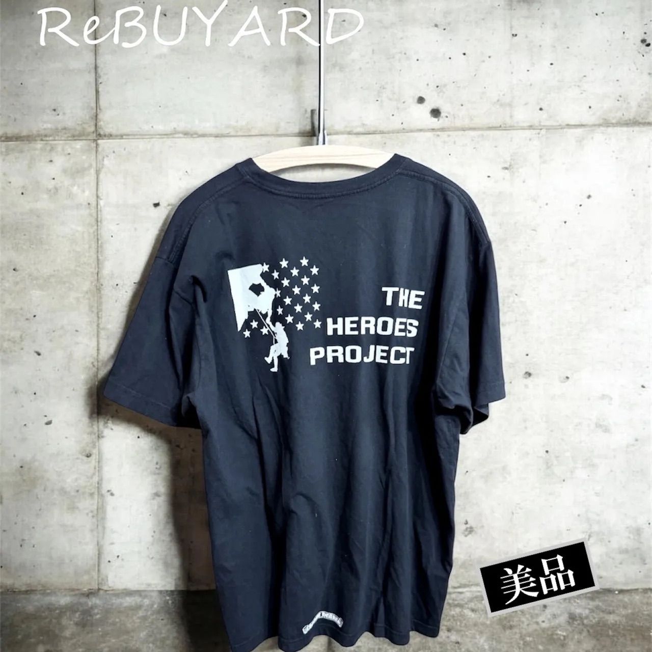 Chrome Hearts クロムハーツ THE HEROES PROJECT Tシャツ XL ブラック