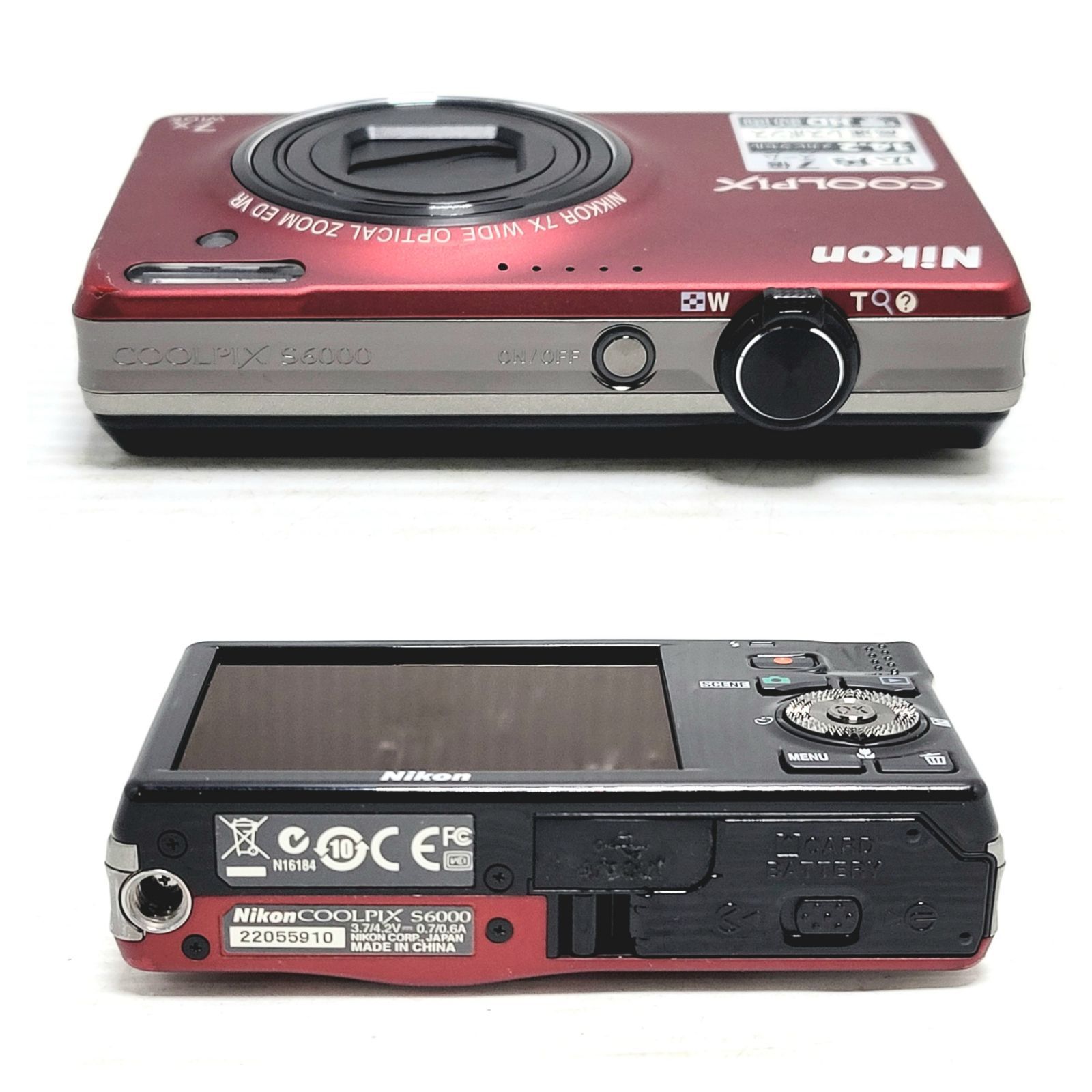 正常動作品】Nikon COOLPIX S6000 デジタルカメラ - メルカリ