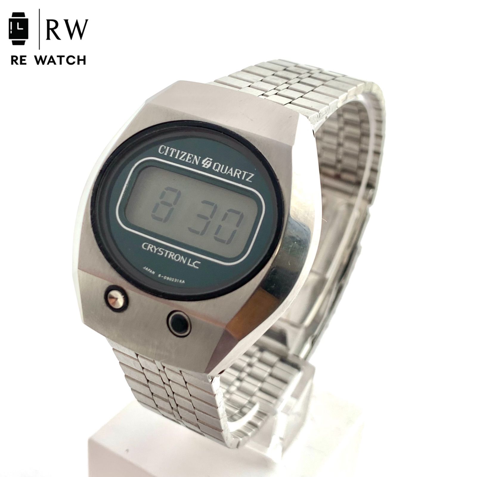 中古】CITIZEN CRYSTRON LC 60-7053 4-095103 TA デジタル腕時計