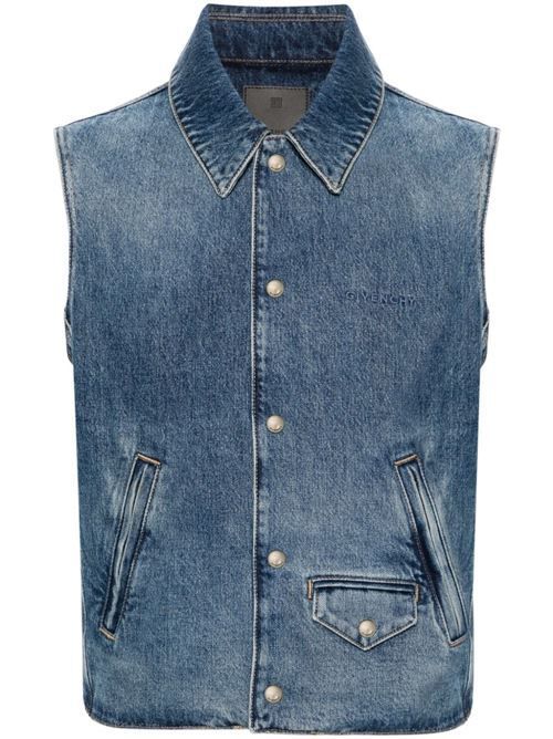 GIVENCHY(ジバンシィ) ベスト・ジレ(メンズ) GIVENCHY デニム コットン ベスト 送料無料 - ブランド通販のBUYMA