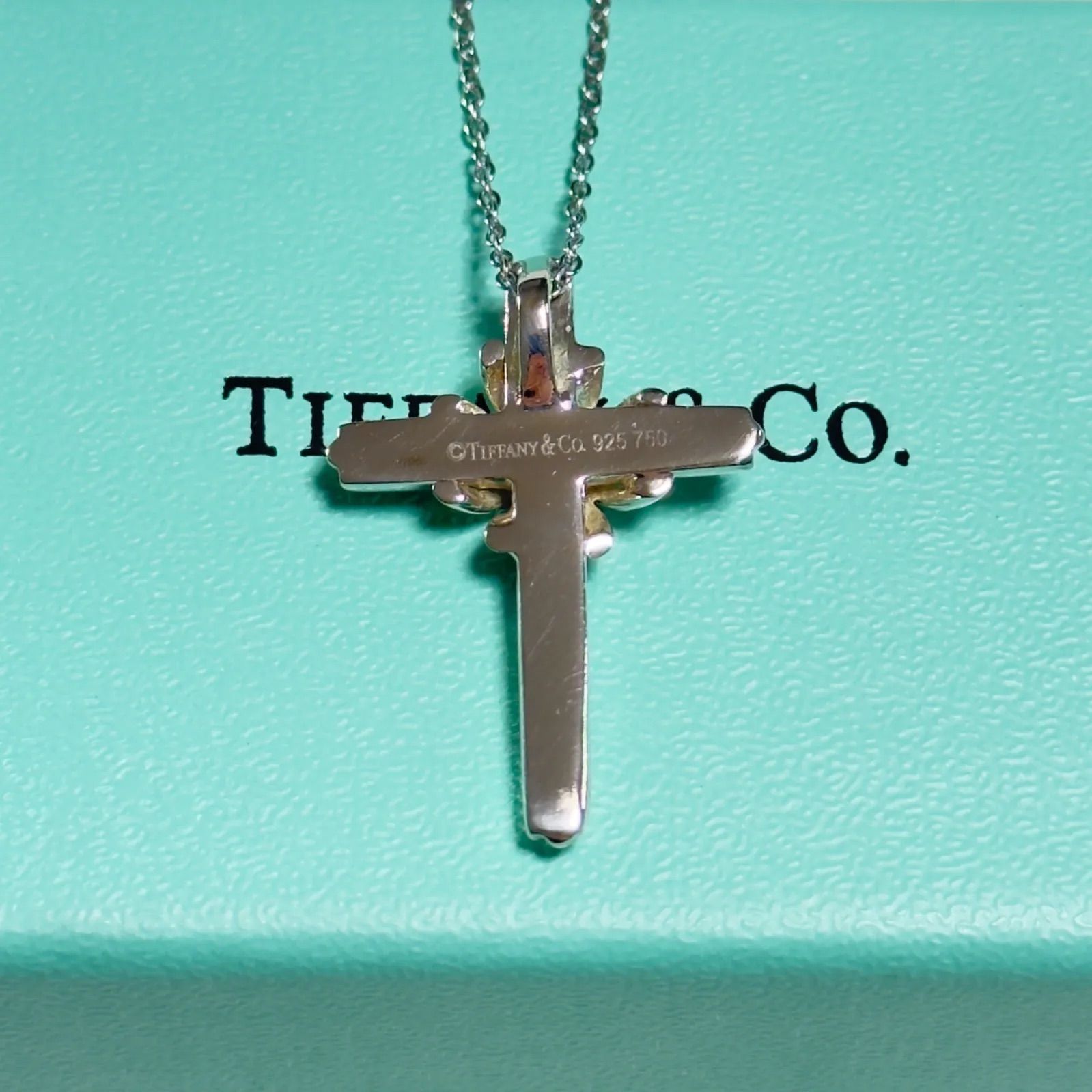 美品】Tiffany & Co. ティファニー シグネチャー クロス ネックレス