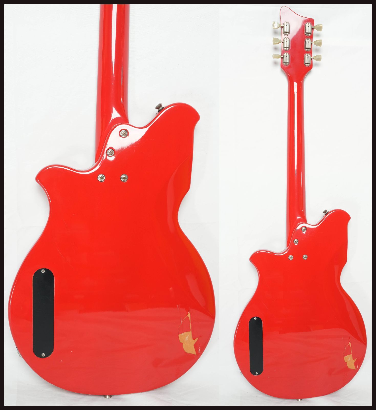 ☆Brian by Bacchus☆BNG-450 RED National Map Guitar ビザール 